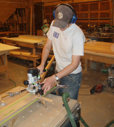 Working in Shop